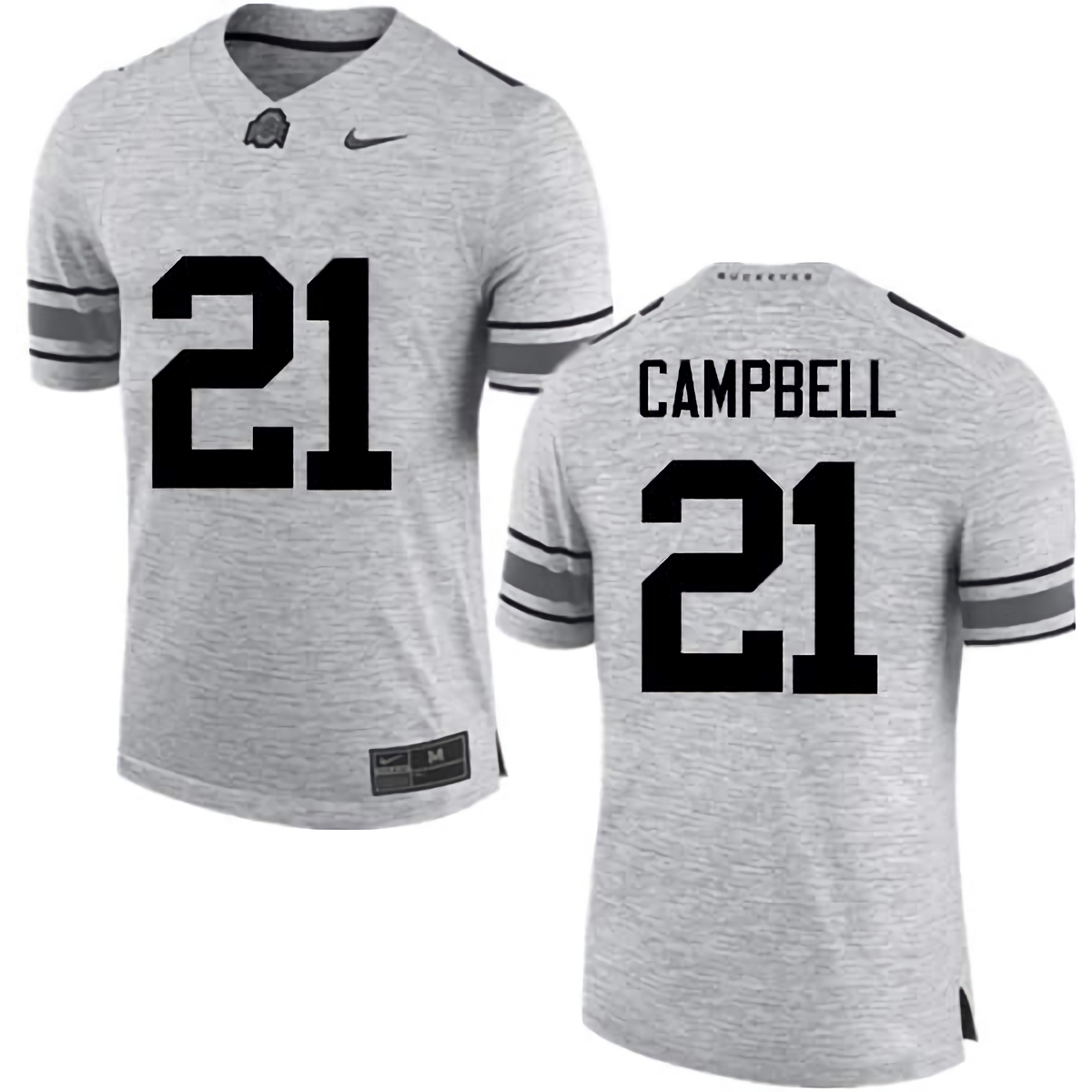 Parris Campbell Ohio State Buckeyes Men's NCAA #21 Nike Gray College Stitched Football Jersey LDU3356US